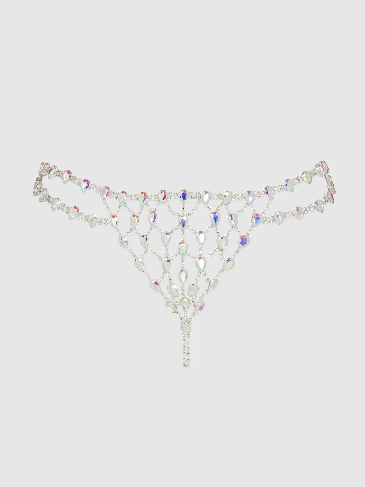 Ziggy Iridescent Stone Thong by Frederick's of Hollywood